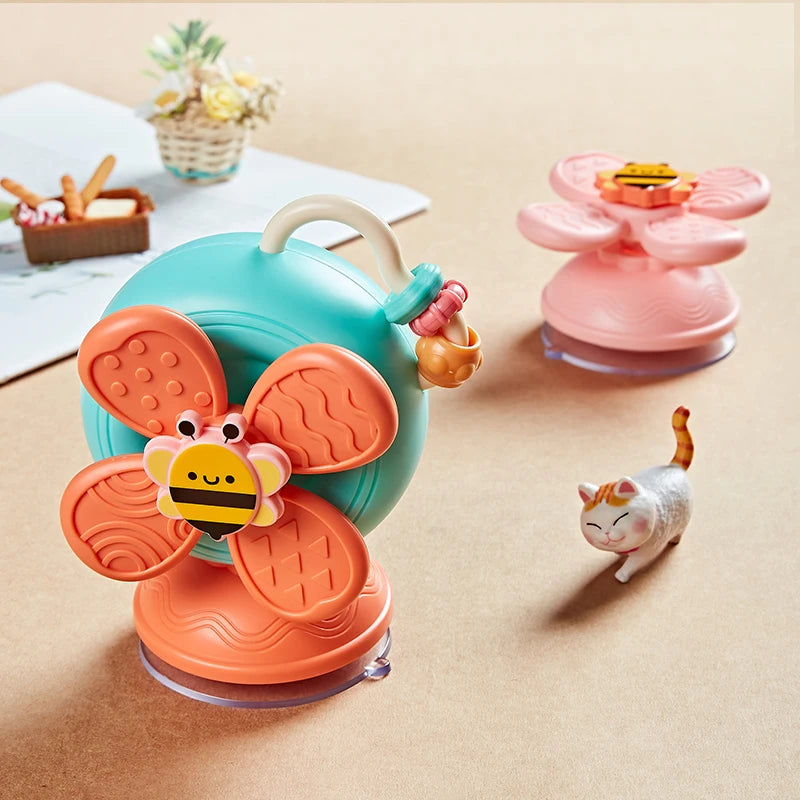 Jouet Escargot à Ventouse Tournante – Jouet Sensoriel Montessori pour Bébé et Nouveau-né