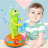 Chenille saxophone électrique lumineuse – Jouet musical avec LED rotatif, cadeau de Noël original King of Toys