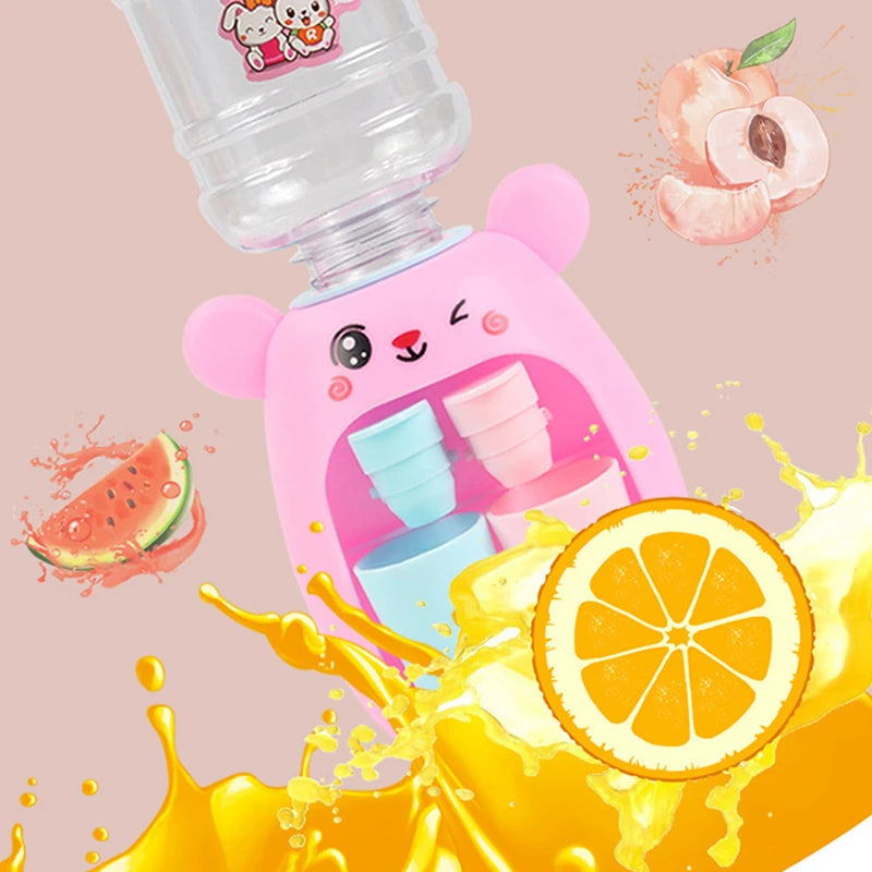 Distributeur d'Eau Jouet Double, Simulation de Jus et Lait, Cadeau pour Enfants King of Toys