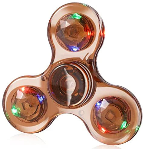 Fidget spinner LED lumineux - Anti-stress, jouet de fête enfants/adultes King of Toys