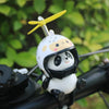 Mignon Panda avec Casque Décoration Moto Jouet, Accessoires pour Vélo Électrique King of Toys
