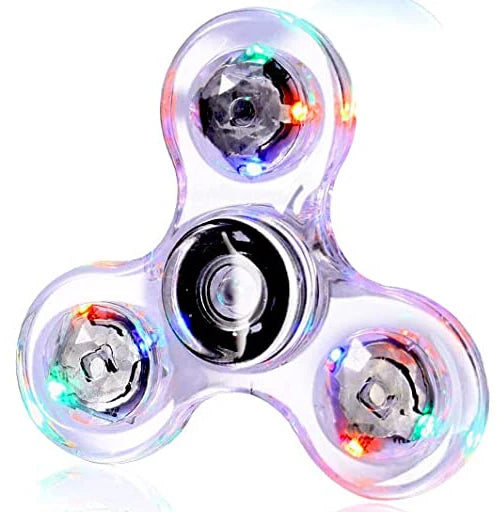 Fidget spinner LED lumineux - Anti-stress, jouet de fête enfants/adultes King of Toys