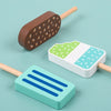 Jouets en Bois Glaces Montessori - Jeu d’Imitation Alimentaire pour Enfants de 3 à 5 Ans, Accessoires de Cuisine King of Toys