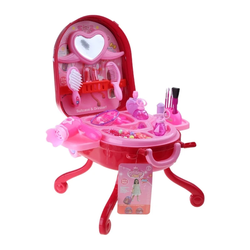 Coiffeuse Princesse Maquillage pour Enfants - Table de Jeu pour Filles 3-6 Ans - Jouet d'Imitation King of Toys