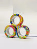 Anneaux magnétiques pour les doigts | Ensemble coloré de jouets fidget magnétiques pour enfants et adultes, anti-stress et soulagement de l’anxiété King of Toys