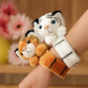 Bracelet slap en peluche animaux - Cadeau d’anniversaire amusant pour enfants King of Toys