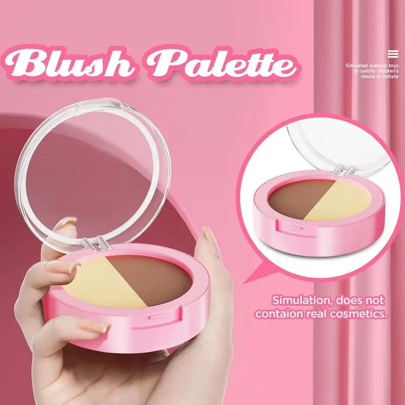 Kit de Maquillage d'Imitation pour Enfants 3 Ans et Plus - Trousse de Beauté Fille Jouet pour Jeu de Rôle - Cadeau Anniversaire Noël