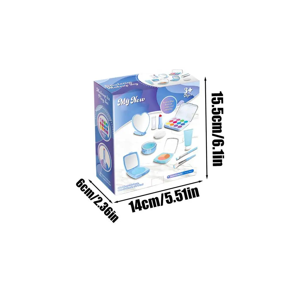 Kit de Maquillage d'Imitation pour Enfants 3 Ans et Plus - Trousse de Beauté Fille Jouet pour Jeu de Rôle - Cadeau Anniversaire Noël