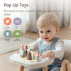 Jouets Montessori pour Enfants | Jouets en Bois Colorés à Ressort | Reconnaissance des Couleurs, Coordination Mains-Pieds pour Bébés et Tout-Petits | Cadeau de Jeu de Blocs King of Toys