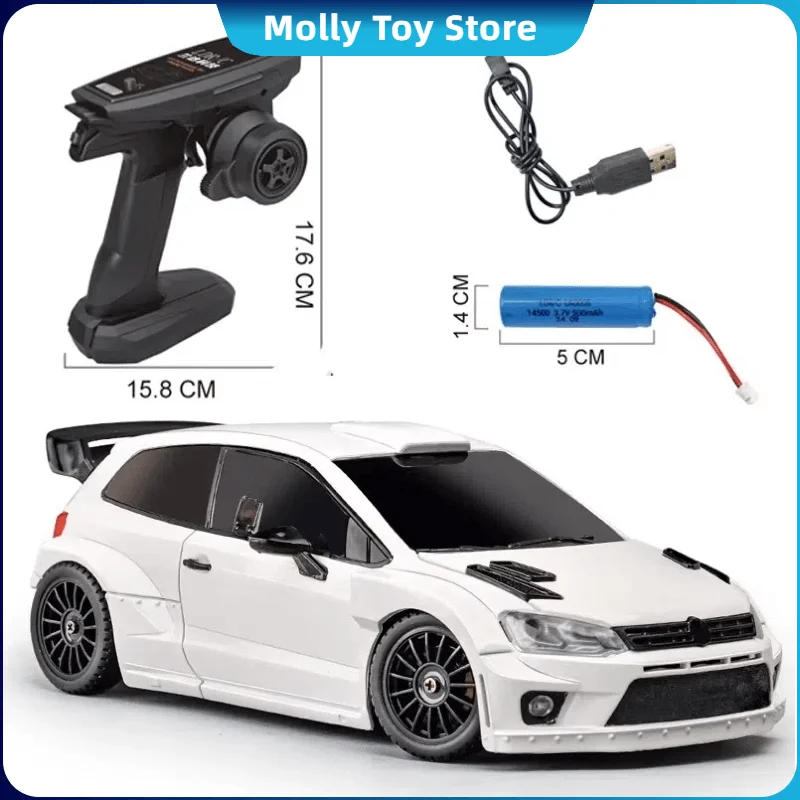 LD2801 Voiture de Drift RC 1:28, Modèle Haute Vitesse 4WD, Jouet pour Noël King of Toys