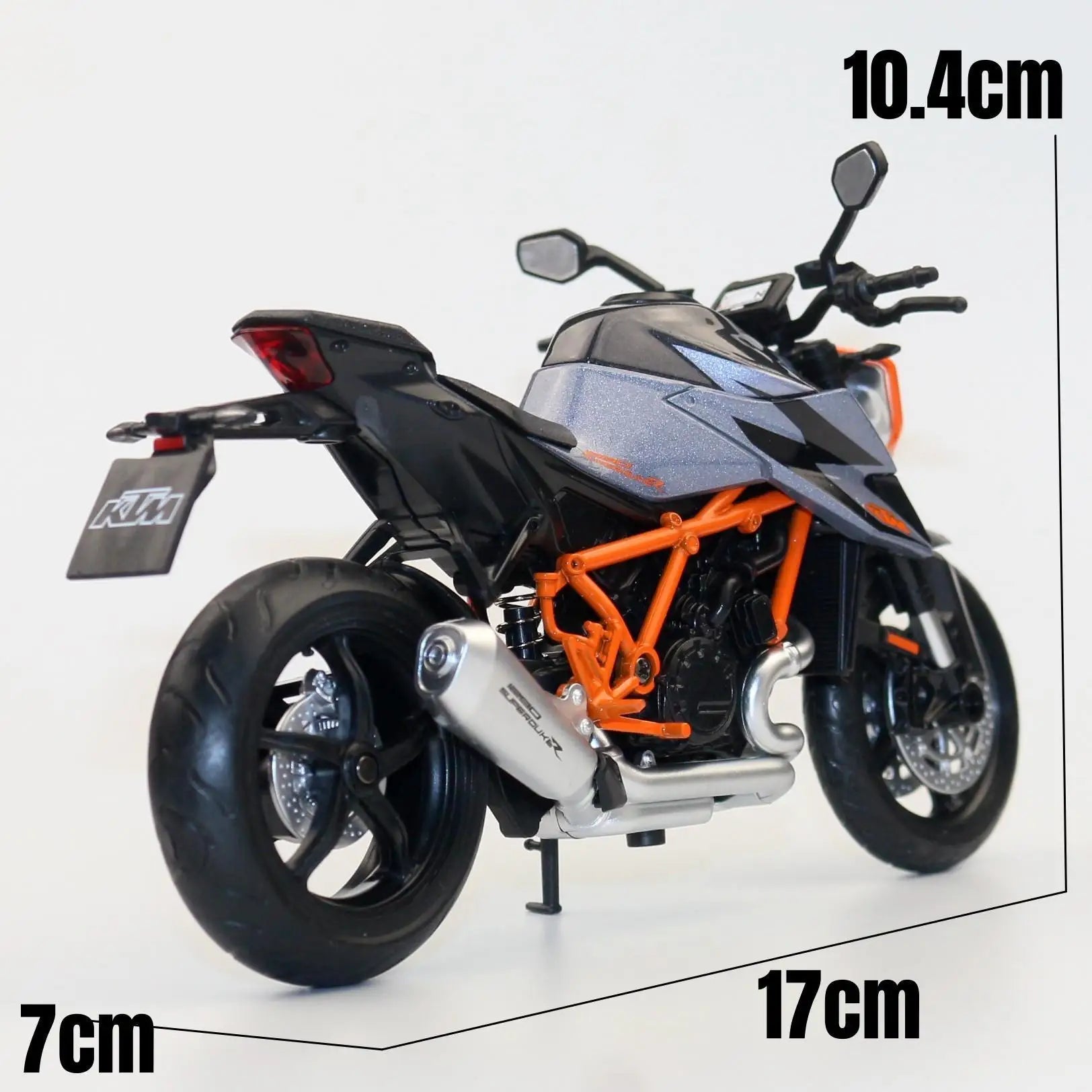 Moto miniature KTM 1290 Super Duke R - Modèle réduit 1/12 en métal, jouet de collection pour enfants et adultes King of Toys