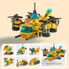 Puzzle de Blocs d'Assemblage Enfants - Camions de Pompiers, Voitures de Police, Avions, Cadeau pour Enfants King of Toys
