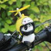 Mignon Panda avec Casque Décoration Moto Jouet, Accessoires pour Vélo Électrique King of Toys