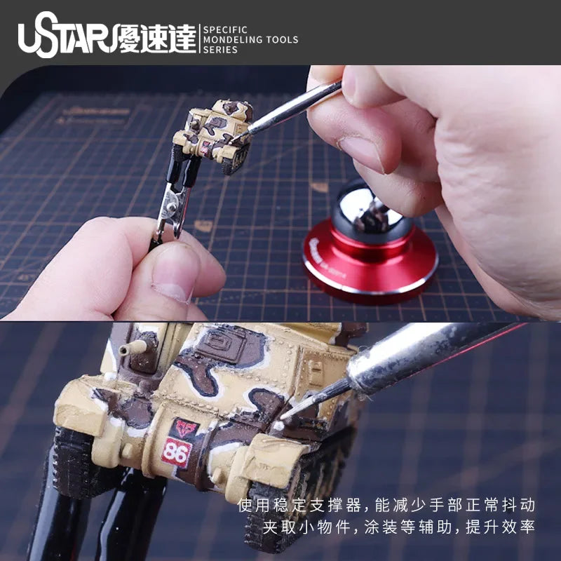 Stabilisateur de main pour pince de précision - Outil de modélisme pour maquettes militaires et DIY King of Toys