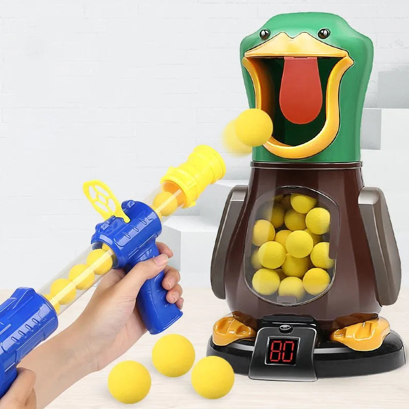 Jeu de tir "Canard affamé" – Pistolet à air, jeu de score lumineux, cadeau pour enfants King of Toys