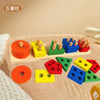 Jouets Montessori en bois à trier et à empiler Puzzle pour les enfants et les jeunes enfants Jouet de motricité fine pour les enfants de 1 an