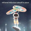 Drone Robot Lumineux Flottant | Jouet Astronaute à Commande Manuelle avec Lumières | Avion Volant Interactif pour Enfants | Cadeau Éducatif Extérieur pour 6+ Ans King of Toys