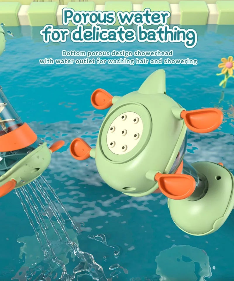 Dino Arroseur Jouet de Bain Bébé – Dinosaure Rotatif à Jet d’Eau pour Douche & Baignoire Enfant