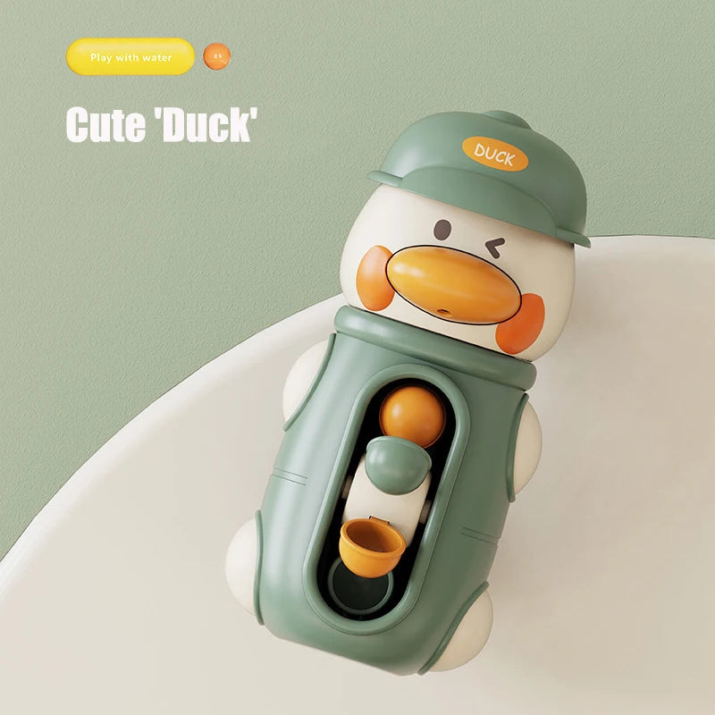 Jouet de Bain avec Roue à Eau Rotative – Jouets pour Baignoire Bébé 1 à 3 Ans avec Pelle à Eau