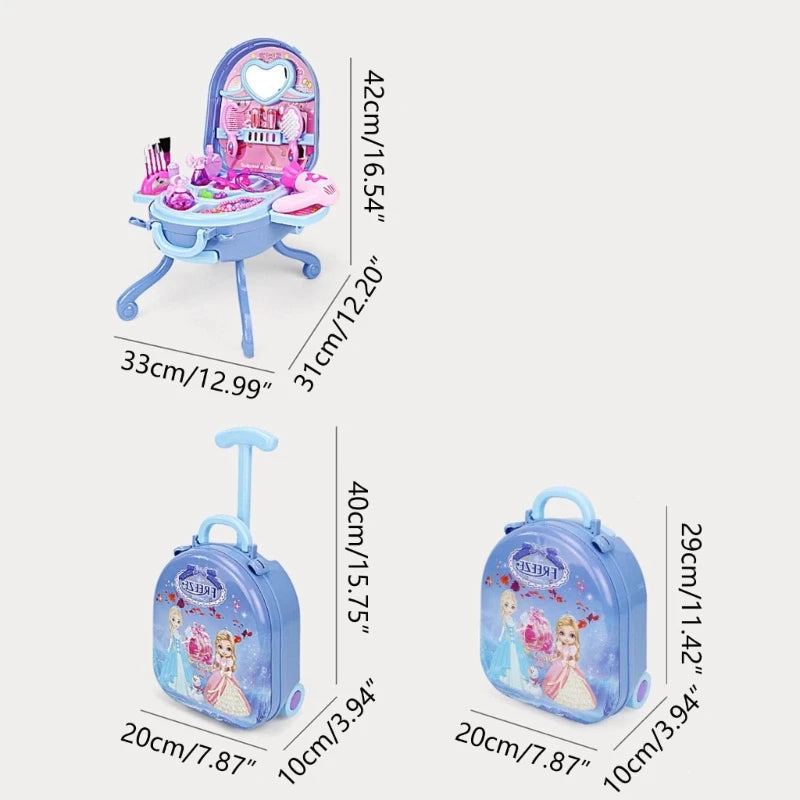 Coiffeuse Princesse Maquillage pour Enfants - Table de Jeu pour Filles 3-6 Ans - Jouet d'Imitation King of Toys