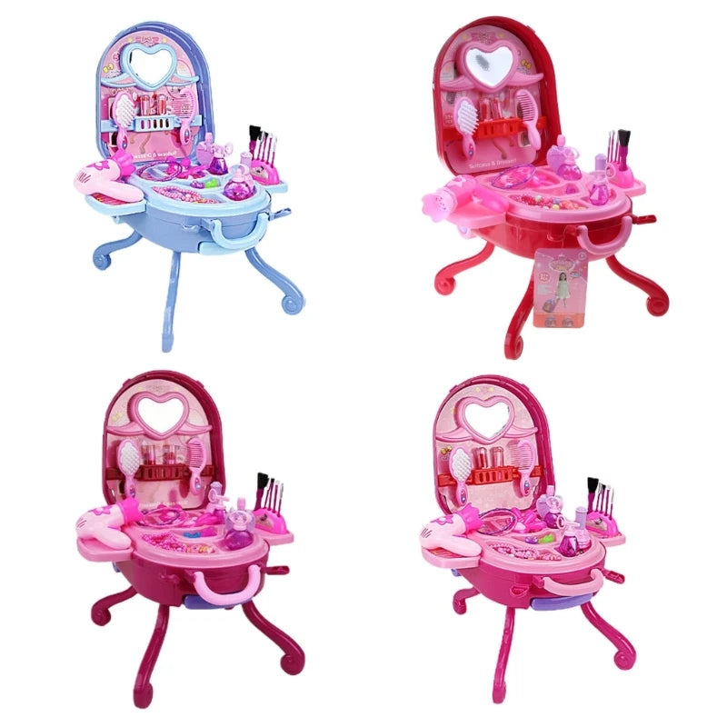 Coiffeuse Princesse Maquillage pour Enfants - Table de Jeu pour Filles 3-6 Ans - Jouet d'Imitation King of Toys