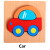 Puzzle en bois pour enfants avec animaux et véhicules - Jouet éducatif coloré pour garçons et filles, cadeau parfait. King of Toys