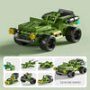 Puzzle de Blocs d'Assemblage Enfants - Camions de Pompiers, Voitures de Police, Avions, Cadeau pour Enfants King of Toys