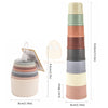 Baby Toys Stacking Cup Cartoon Early Educational Learning Color Number Nesting Sorting Bath Shower Play Water Sand Game For Kids King of Toys