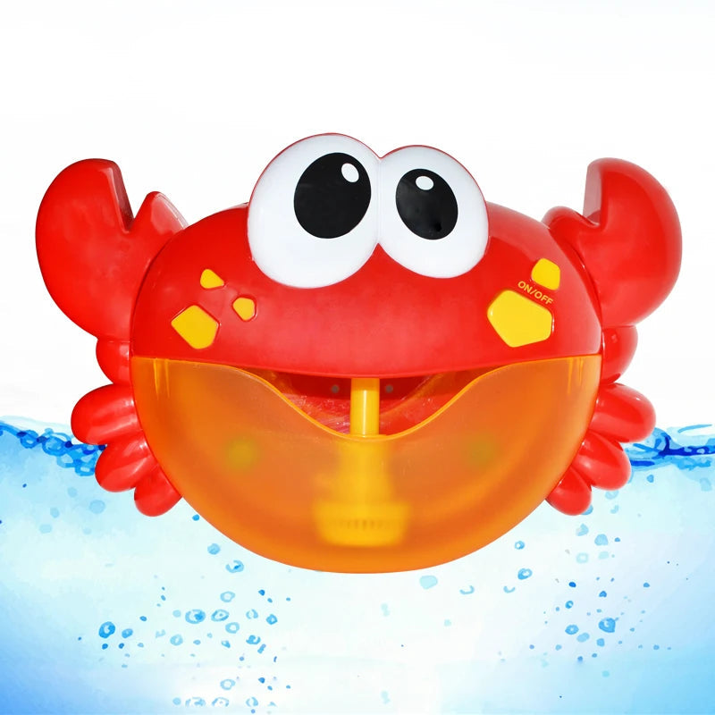 Machine à bulles musicale en forme de crabe – Jouet de bain pour bébé, fabrique de bulles avec musique pour baignoire King of Toys