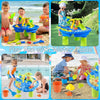 Table d'Eau et Bac à Sable pour Enfants, Jeu Sensoriel Extérieur avec Jouets de Sable et Piscine Éclaboussures, Activité d'Été pour Tout-petits King of Toys