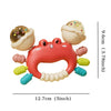 Hochet Main Bébé et Jouet de Dentition – Crabe Sensoriel Éducatif