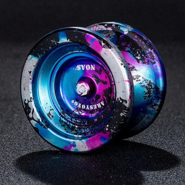 Yoyo professionnel magique Yoyo en métal avec roulement à 10 billes, alliage d'aluminium, jouet haute vitesse non réactif pour enfants et adultes King of Toys