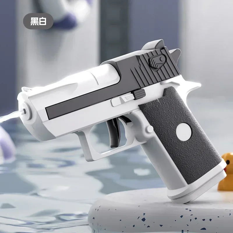 Mini Desert Eagle Pistolet à eau mécanique à tir continu Petit Pistolet d'été Plage extérieure Jouet pauvre Pistolet à eau pour enfants