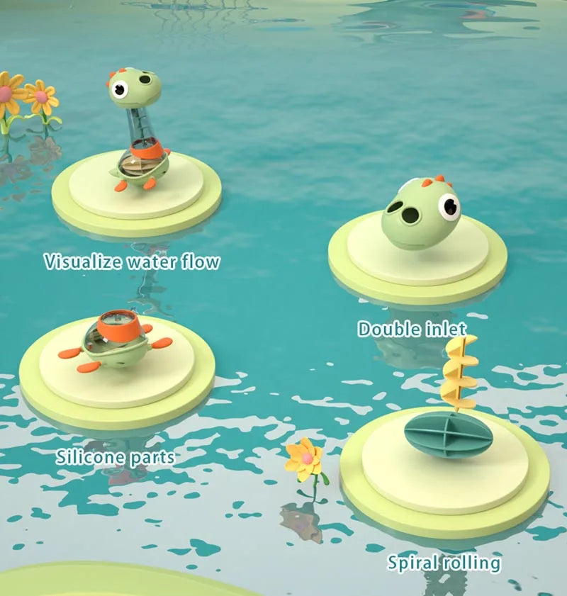 Dino Arroseur Jouet de Bain Bébé – Dinosaure Rotatif à Jet d’Eau pour Douche & Baignoire Enfant