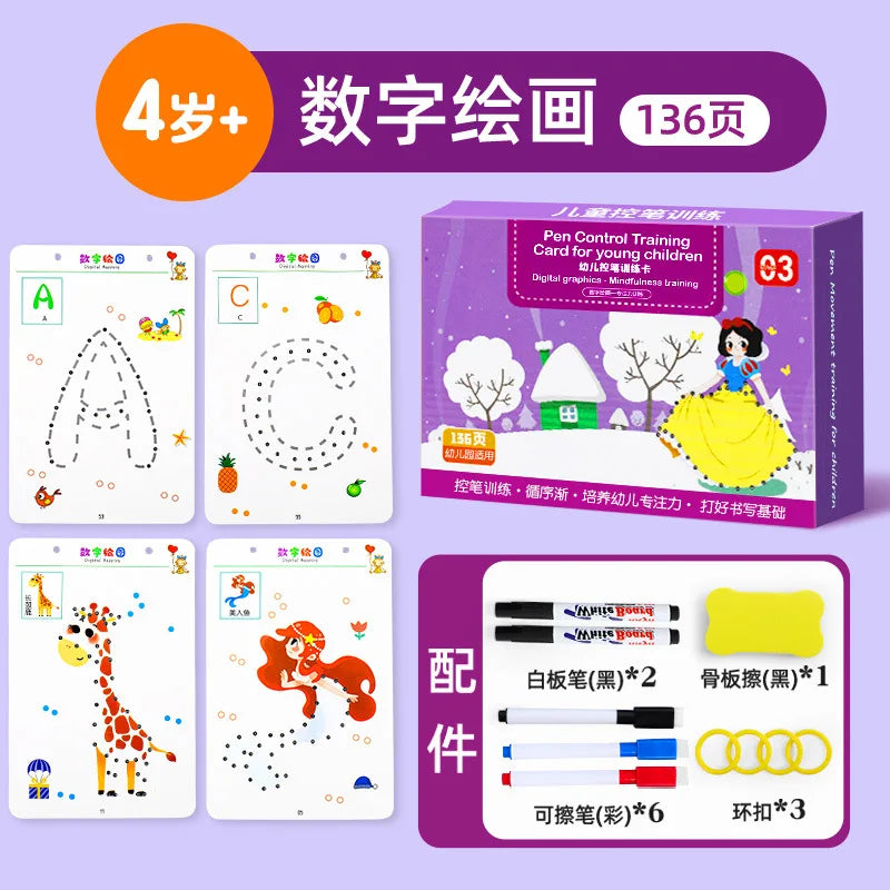 Cahier Magique Réutilisable – Apprentissage Montessori du dessin et de l’écriture King of Toys