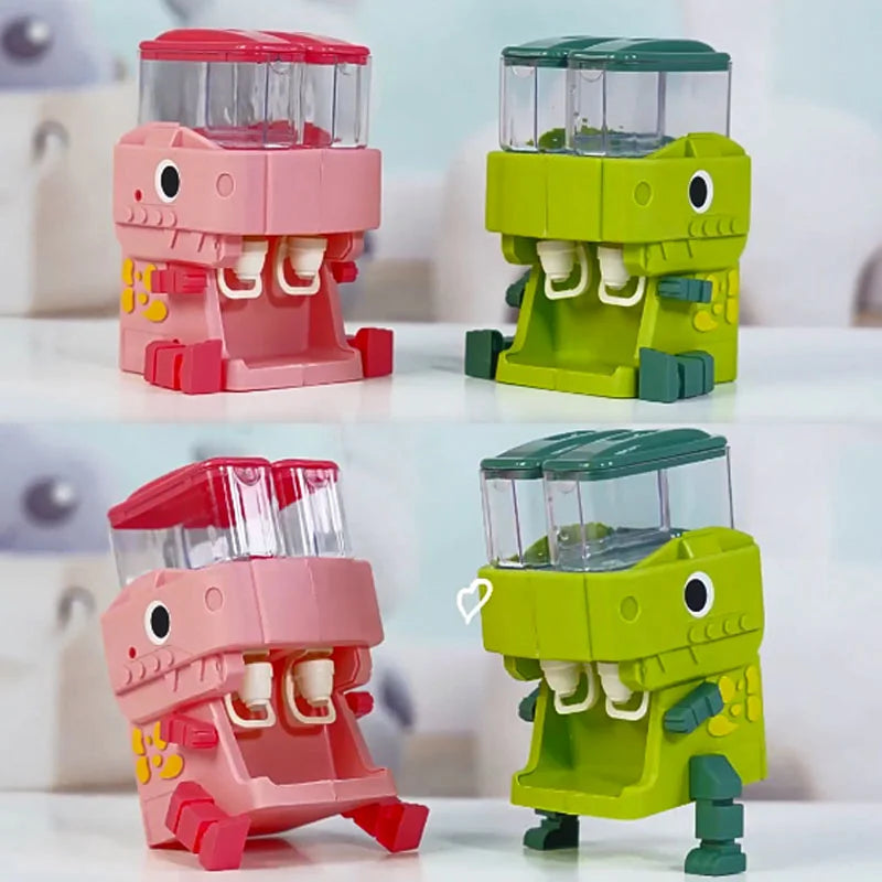 Distributeur d’Eau Dinosaure pour Enfants - Fontaine d’Eau Chaude/Froide et Jus, Jouet de Cuisine Simulation Rose et Bleu King of Toys