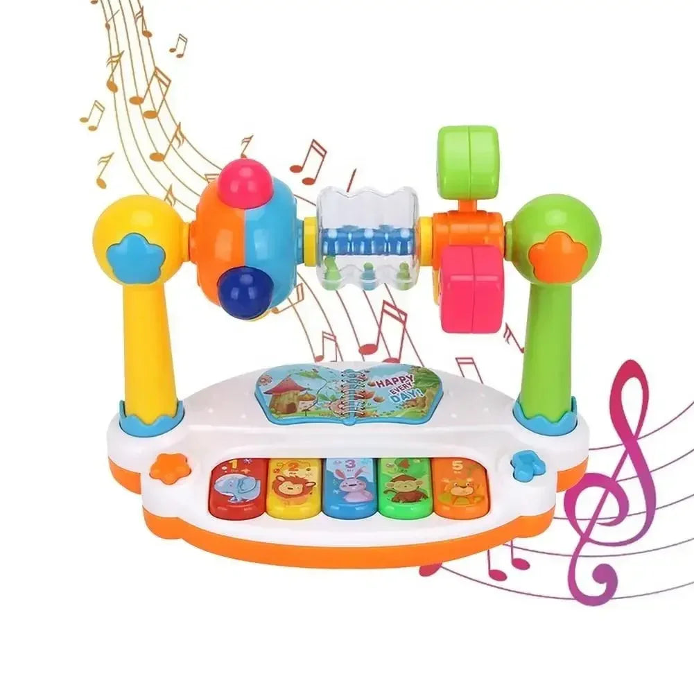 Orgue électronique musical - Jouet d'éveil avec piano 5 touches, instrument de musique éducatif lumineux King of Toys