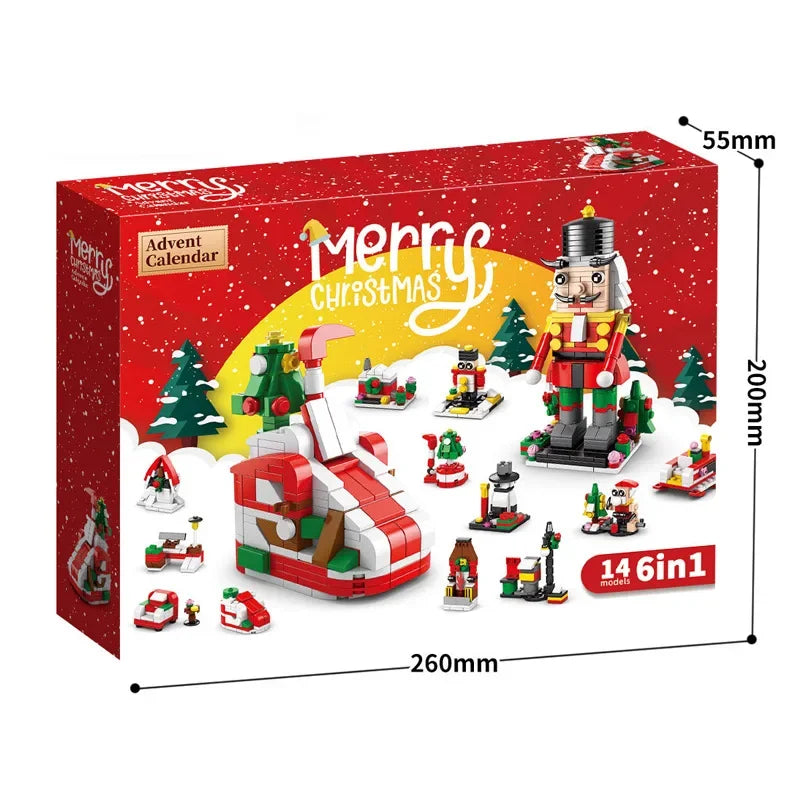 Ensemble de Blocs de Construction de Noël | Kit DIY de Calendrier de l'Avent pour Enfants 6+ King of Toys