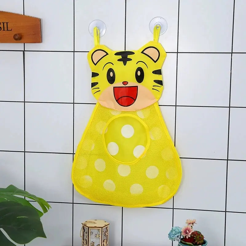 Set Filet de Rangement + Jouets de Bain Canard Tigre Grenouille Panda – Avec Ventouses Solides