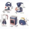 Mini Appareils Ménagers Jouets de Cuisine - Ensemble de Jeu d’Imitation avec Machine à Café, Blender, Mixeur et Grille-Pain pour Enfants, Cadeaux Garçons Filles King of Toys