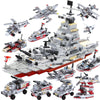 Modèle de Bateau de Guerre, Blocs de Construction Armée Navire, Jouet pour Enfants, Cadeau de Noël King of Toys