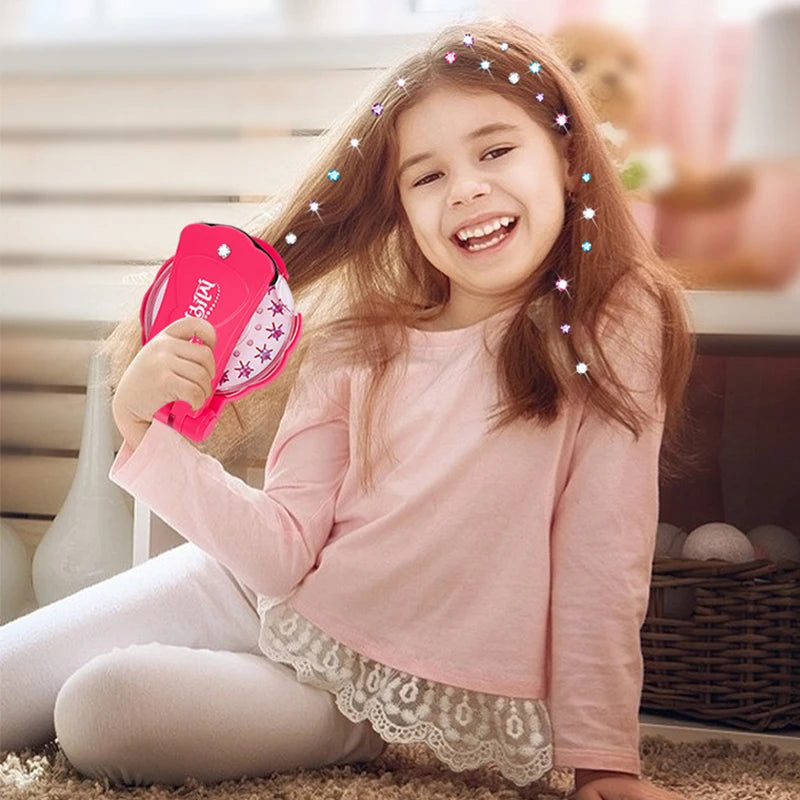 Kit de Stylisme DIY Diamants pour Cheveux - Appareil de Maquillage Mode Jeu d'Imitation pour Filles - Cadeau Créatif Anniversaire Noël