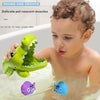 Grand Crocodile Jouet d'eau de bain pour les enfants Jeu de mangeur de petits poissons Jeu éducatif créatif pour la piscine Fun d'eau