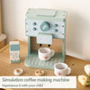 Ensemble de Jouets de Cuisine en Bois - Machine à Café et Fabricant de Biscuits Simulés, Jeu Éducatif pour Filles et Garçons King of Toys