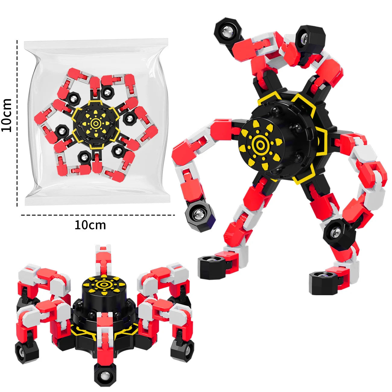Toupie sensorielle anti-stress | Jouet transformable pour enfants et adultes King of Toys