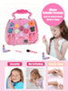Petite Mallette Beauté pour Filles - Jouet Sac à Main Maquillage Lavable, Kit Beauté Princesse pour Jeu d'Imitation King of Toys