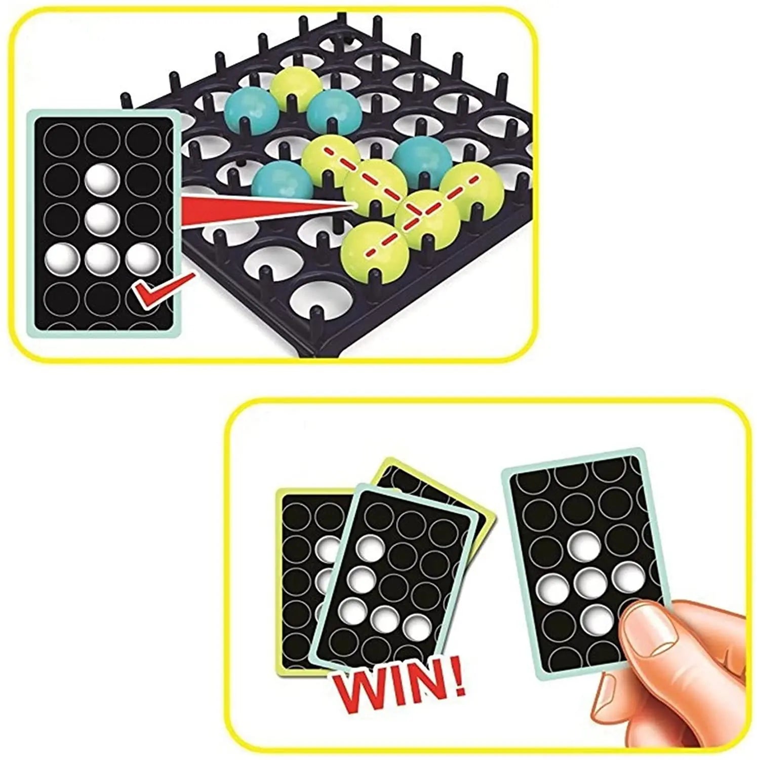 Jeu de lancer de balle rebondissante pour enfants – Jeu de table interactif familial, cadeau King of Toys