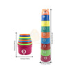 Baby Toys Stacking Cup Cartoon Early Educational Learning Color Number Nesting Sorting Bath Shower Play Water Sand Game For Kids King of Toys