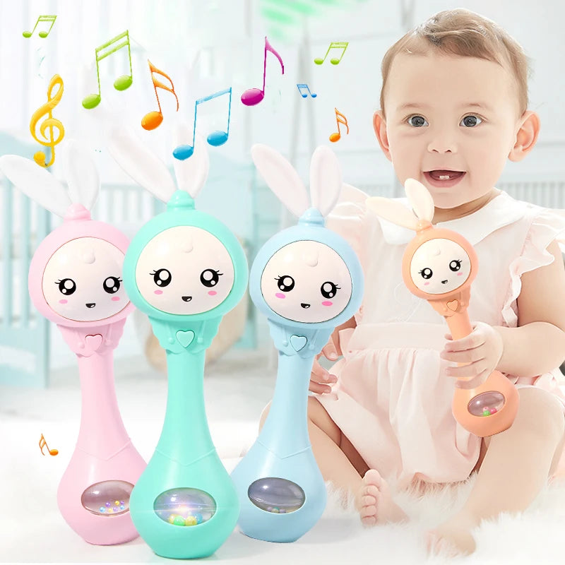 Hochet Musical et Lumineux Bébé – Jouet Intelligent Éducatif Lapin