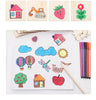 Gabarits de peinture Montessori - 32/20 pièces, jouets éducatifs DIY en bois pour enfants, idées cadeaux ludiques et éducatives King of Toys